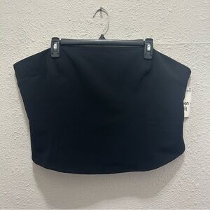 Open Edit Black Tube Top with Smocked Back NWT Size 2X